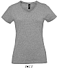 Camiseta Mujer Imperial V Sols - Color Gris Mezcla